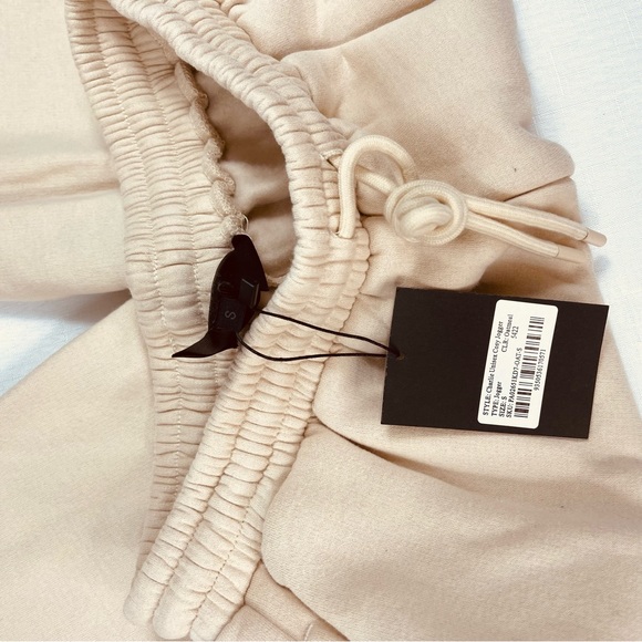 MESHKI sweatpants joggers Charlie unisex COSY JOGGER oatmeal track pants S NEW - Picture 4 of 11